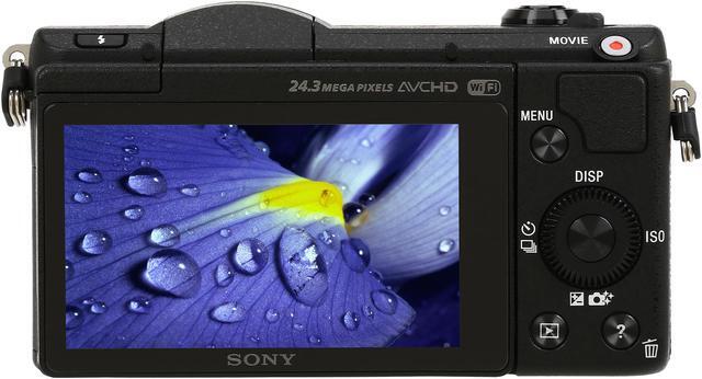 Alt view image 5 of 11 - SONY Alpha a5100 ILCE-5100/B Black 24.3 MP 3.0" 921.6K Touch LCD Mirrorless Camera - Body