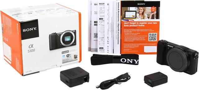 Alt view image 12 of 11 - SONY Alpha a5100 ILCE-5100/B Black 24.3 MP 3.0" 921.6K Touch LCD Mirrorless Camera - Body