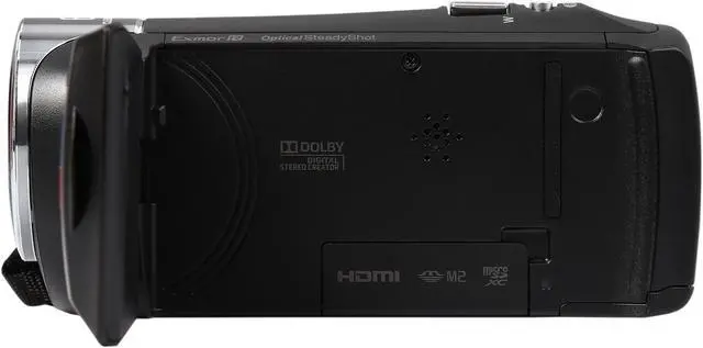 Alt view image 4 of 9 - SONY Handycam CX405 HDR-CX405/B Black 1/5.8'' back-illuminated Exmor R CMOS 2.7" 230.4K LCD 30X Optical Zoom Full HD HDD/Flash Memory Camcorder