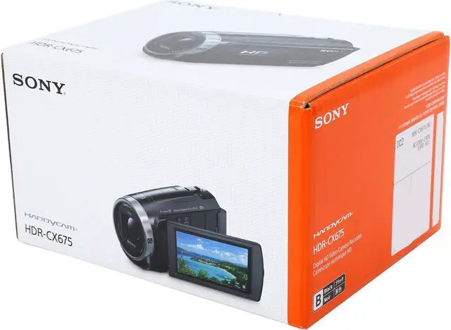 Alt view image 6 of 6 - Sony HDR-CX675 Handycam Full HD 1080p Camcorder (Black)