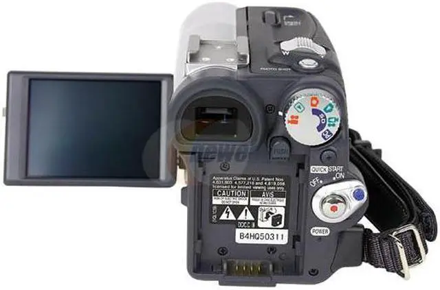 Alt view image 3 of 8 - Panasonic PV-GS55 1/6", 680K LCD 2.5" LCD 10X Optical Zoom MiniDV Camcorder
