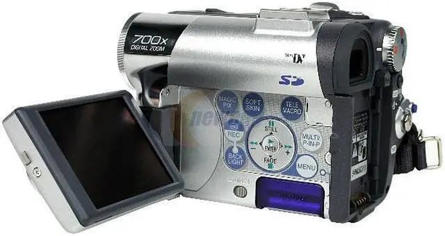 Alt view image 2 of 8 - Panasonic PV-GS55 1/6", 680K LCD 2.5" LCD 10X Optical Zoom MiniDV Camcorder