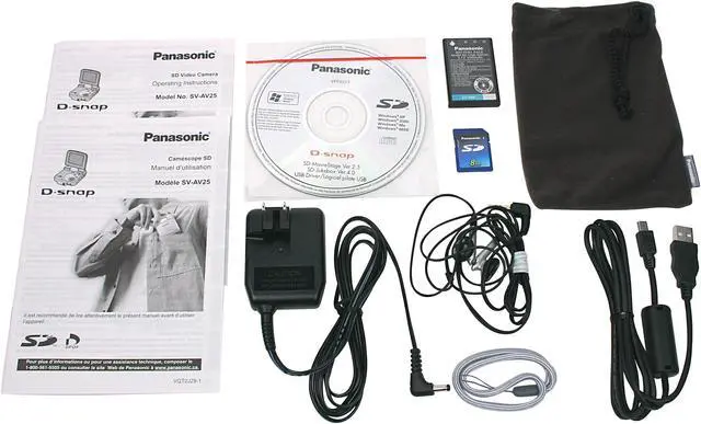 Alt view image 6 of 7 - Panasonic SV-AV25 1/3.2" 2.11 Megapixel CCD, 1.95 Megapixels Effective 2.0" 117K LCD HDD/Flash Memory Camcorder