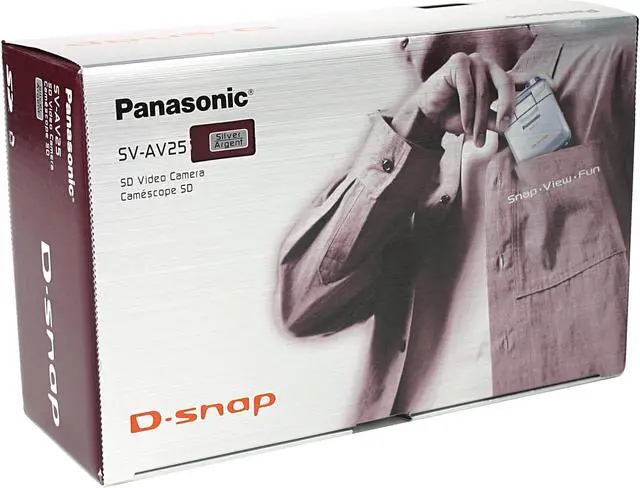 Alt view image 7 of 7 - Panasonic SV-AV25 1/3.2" 2.11 Megapixel CCD, 1.95 Megapixels Effective 2.0" 117K LCD HDD/Flash Memory Camcorder