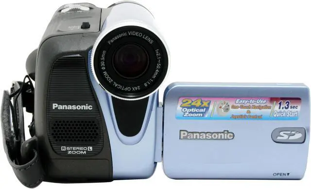 Alt view image 2 of 10 - Panasonic PV-GS19 680K pixels 2.5" LCD 39.5 - 948mm, 24x Optical Zoom MiniDV Camcorder