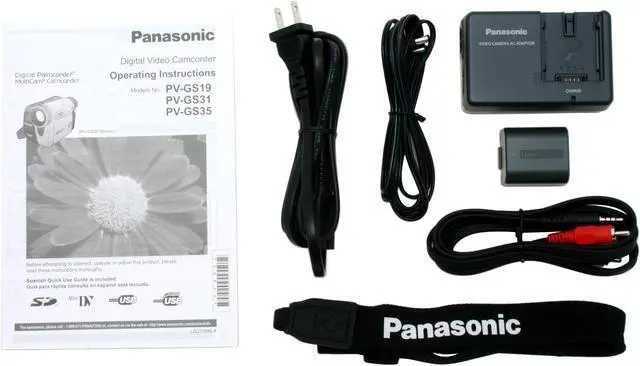 Alt view image 9 of 10 - Panasonic PV-GS19 680K pixels 2.5" LCD 39.5 - 948mm, 24x Optical Zoom MiniDV Camcorder