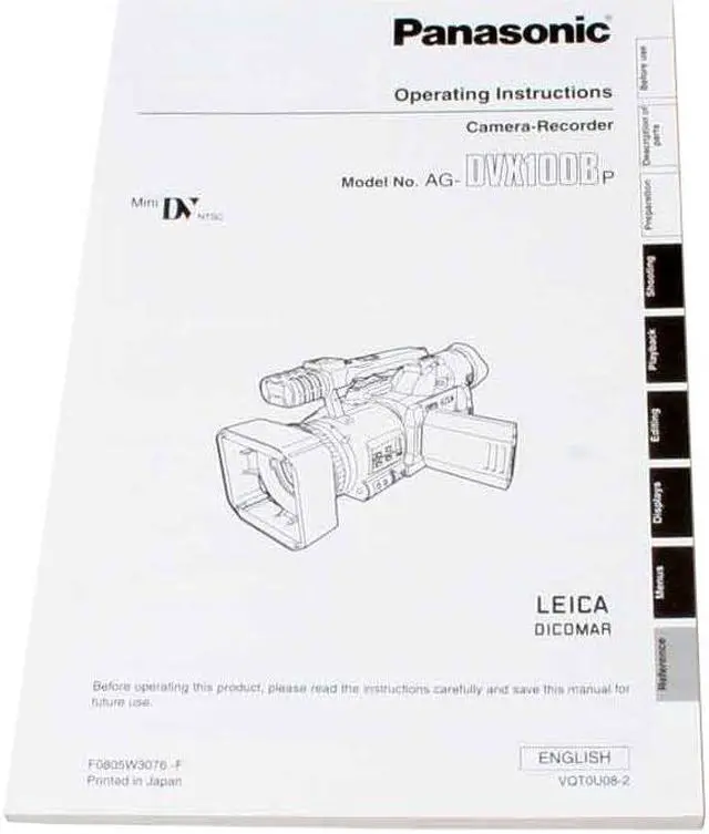 Alt view image 16 of 17 - Panasonic AG-DVX100B 3CCD 3.5"LCD 10X Optical Zoom Professional Camcorder
