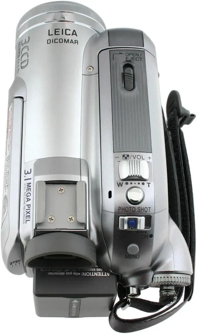 Alt view image 7 of 12 - Panasonic PV-GS300 1/6" 3CCD 2.7" 123K Wide LCD LCD 10X Optical Zoom MiniDV Camcorder