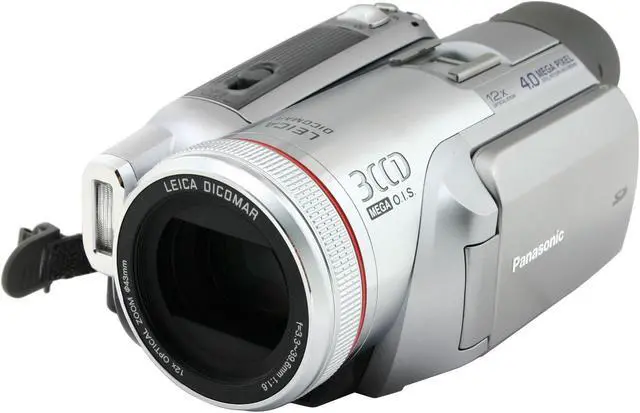 Alt view image 3 of 13 - Panasonic PV-GS500 1/4.7" 1.07MP 3CCD 2.7"  123K LCD 12X Optical Zoom MiniDV Camcorder