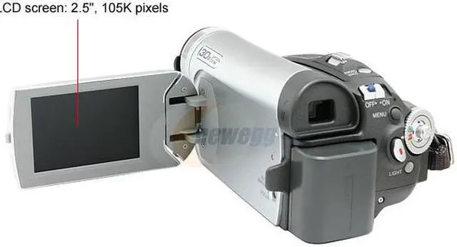 Alt view image 4 of 11 - Panasonic PV-GS29 Silver 2.5"LCD 30X Optical Zoom Digital Camcorder