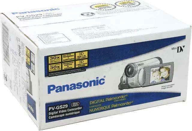 Alt view image 11 of 11 - Panasonic PV-GS29 Silver 2.5"LCD 30X Optical Zoom Digital Camcorder