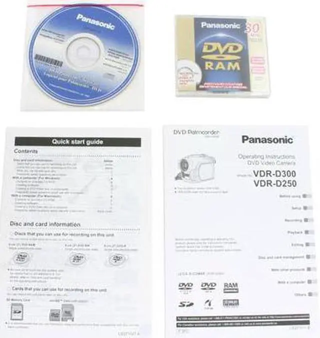 Alt view image 10 of 11 - Panasonic VDR-D300 1/6" 3 x CCD 2.7" 16:9 LCD 123K LCD 10X Optical Zoom DVD Camcorder