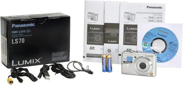 Alt view image 12 of 12 - Panasonic DMC-LS70S Silver 7.2 MP 3X Optical Zoom Digital Camera