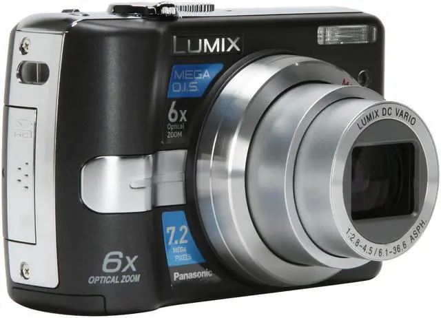 Alt view image 7 of 13 - Panasonic DMC-LZ7K Black 7.2 MP 6X Optical Zoom Digital Camera