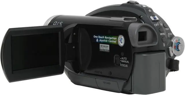 Alt view image 6 of 13 - Panasonic VDR-D230 Black 2.7"LCD 32X Optical Zoom DVD Palmcorder Camcorder