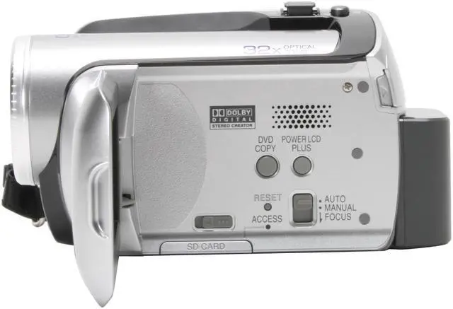 Alt view image 5 of 13 - Panasonic SDR-H18 1/6" CCD 2.7" 123K 32X Variable Speed Optical Zoom Hard Disk Drive/SD Palmcorder Camcorder