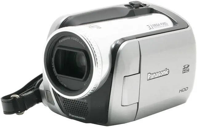 Alt view image 3 of 13 - Panasonic SDR-H200 Black&Silver 3CCD 10X Variable Speed  30GB Hard Disk Drive/SD Palmcorder Camcorder