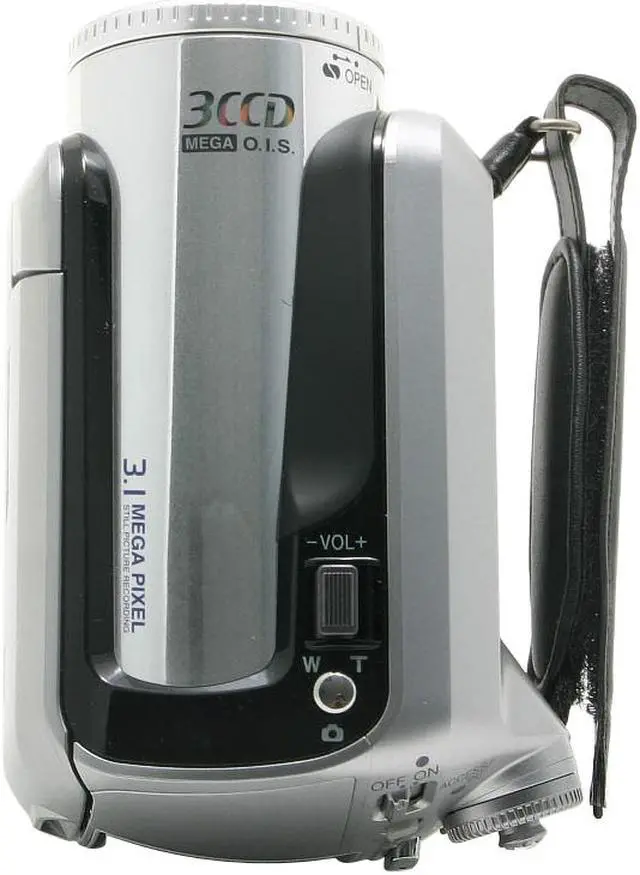 Alt view image 9 of 13 - Panasonic SDR-H200 Black&Silver 3CCD 10X Variable Speed  30GB Hard Disk Drive/SD Palmcorder Camcorder