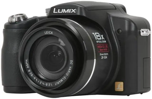 Alt view image 3 of 15 - Panasonic DMC-FZ18K Black 8.1 MP 2.5" 207K LCD 18X Optical Zoom 28mm Wide Angle Digital Camera