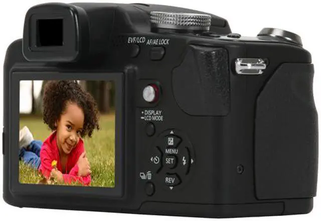 Alt view image 7 of 15 - Panasonic DMC-FZ18K Black 8.1 MP 2.5" 207K LCD 18X Optical Zoom 28mm Wide Angle Digital Camera