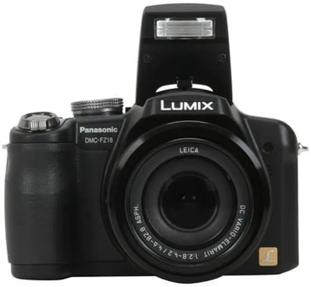 Alt view image 11 of 15 - Panasonic DMC-FZ18K Black 8.1 MP 2.5" 207K LCD 18X Optical Zoom 28mm Wide Angle Digital Camera