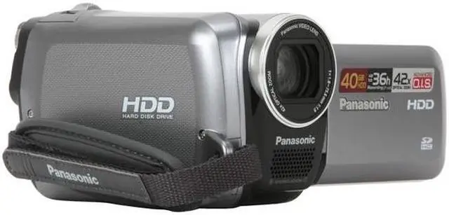 Alt view image 7 of 12 - Panasonic SDR-H40 Black/Silver 2.7"LCD 42X Variable Speed Zoom 40GB Hard Disk Drive/SD Hybrid Camcorder