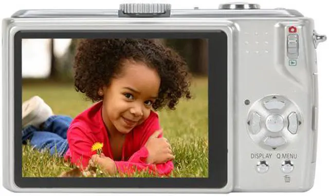 Alt view image 4 of 12 - Panasonic DMC-TZ5S Silver 9.0 MP 10X Optical Zoom 28mm Wide Angle HD Output Digital Camera