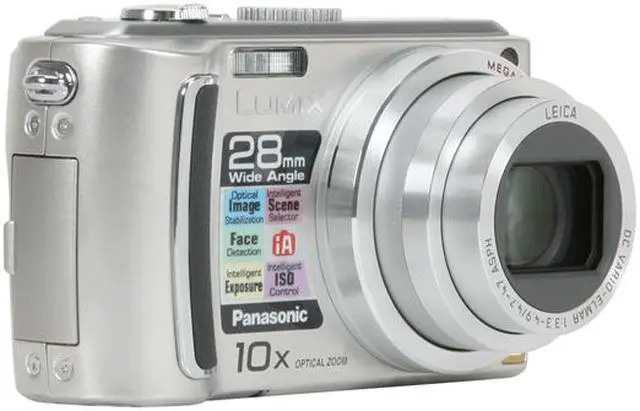 Alt view image 7 of 12 - Panasonic DMC-TZ5S Silver 9.0 MP 10X Optical Zoom 28mm Wide Angle HD Output Digital Camera