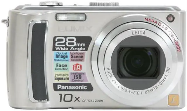 Alt view image 8 of 12 - Panasonic DMC-TZ5S Silver 9.0 MP 10X Optical Zoom 28mm Wide Angle HD Output Digital Camera