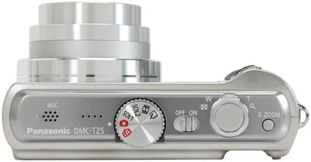 Alt view image 9 of 12 - Panasonic DMC-TZ5S Silver 9.0 MP 10X Optical Zoom 28mm Wide Angle HD Output Digital Camera