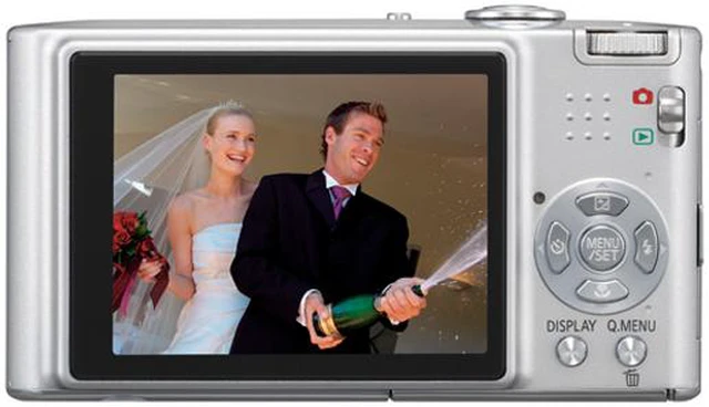 Alt view image 3 of 15 - Panasonic Lumix DMC-FX35S Silver 10.1 MP 4X Optical Zoom 25mm Wide Angle Digital Camera