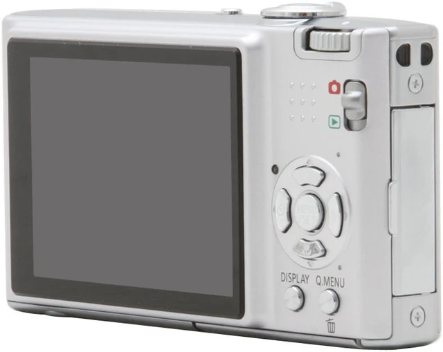 Alt view image 9 of 15 - Panasonic Lumix DMC-FX35S Silver 10.1 MP 4X Optical Zoom 25mm Wide Angle Digital Camera