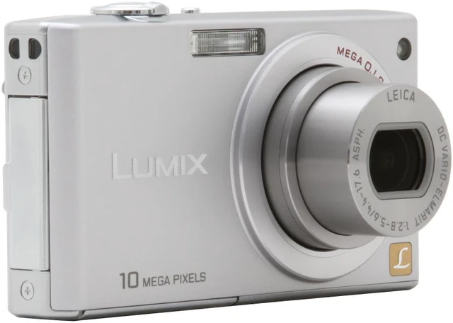 Alt view image 11 of 15 - Panasonic Lumix DMC-FX35S Silver 10.1 MP 4X Optical Zoom 25mm Wide Angle Digital Camera