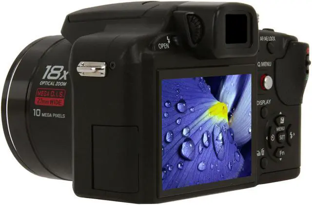 Alt view image 3 of 14 - Panasonic DMC-FZ28K Black 10.1 MP 18X Optical Zoom 27mm Wide Angle Digital Camera