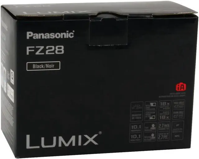 Alt view image 14 of 14 - Panasonic DMC-FZ28K Black 10.1 MP 18X Optical Zoom 27mm Wide Angle Digital Camera