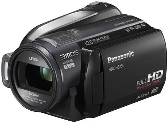 Panasonic HDC-HS250 Black 120GB HDD/SD Card Hybrid Full-HD