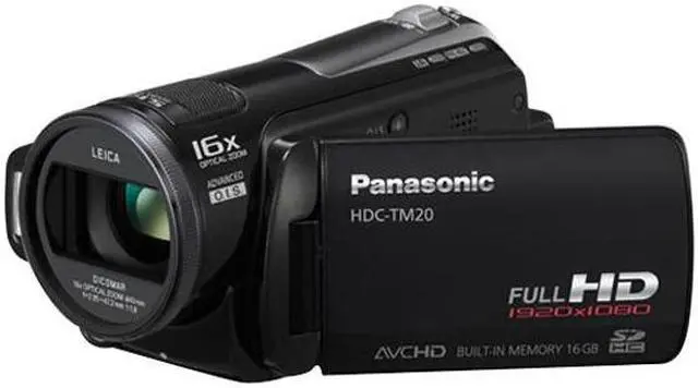 Panasonic HDC-TM20 Black 16GB Built-in Memory/SD Card Twin Memory