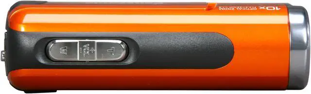 Alt view image 7 of 10 - Panasonic SDR-SW21 Orange 1/6" CCD 2.7" 123K Wide LCD 10X Optical Zoom SD Card Standard Definition Waterproof, Shock and Dust Proof Camcorder