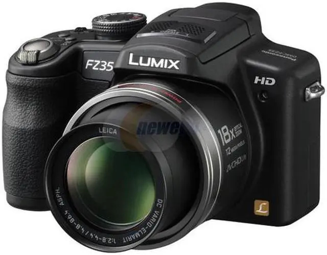 Alt view image 2 of 11 - Panasonic LUMIX DMC-FZ35 Black 12.1 MP 18X Optical Zoom 27mm Wide Angle Digital Camera