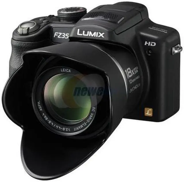Alt view image 3 of 11 - Panasonic LUMIX DMC-FZ35 Black 12.1 MP 18X Optical Zoom 27mm Wide Angle Digital Camera