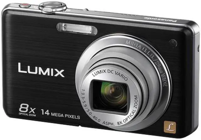 Main image of Panasonic LUMIX DMC-FH20 Black 14 MP 8X Optical Zoom 28mm Wide Angle Digital Camera