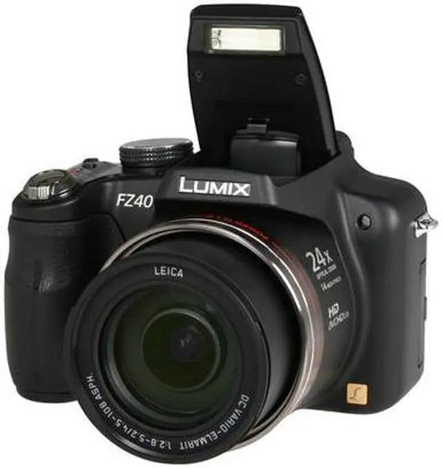 Main image of Panasonic DMC-FZ40K Black 14.1MP 24X Optical Zoom 25mm Wide Angle Digital Camera