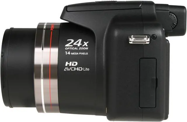 Alt view image 5 of 8 - Panasonic DMC-FZ40K Black 14.1MP 24X Optical Zoom 25mm Wide Angle Digital Camera