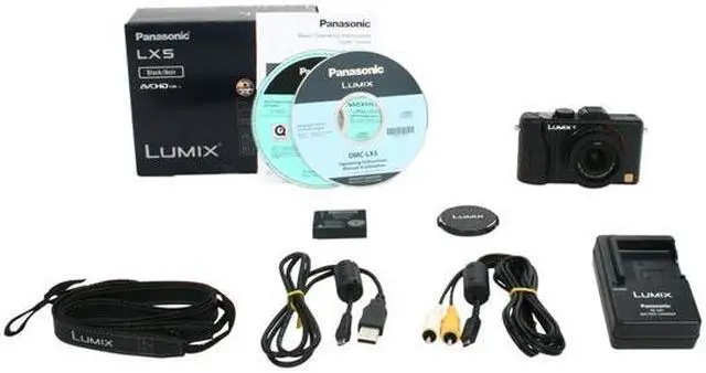 Alt view image 5 of 5 - Panasonic DMC-LX5 Black 10.1MP 3.8X Optical Zoom Digital Camera