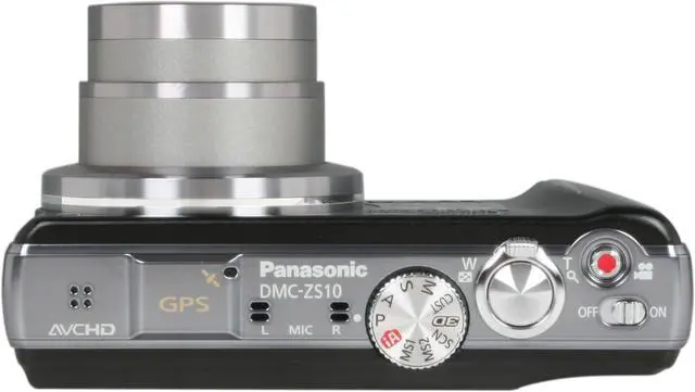 Alt view image 6 of 9 - Panasonic DMC-ZS10K Black 14.1 MP 16X Optical Zoom Digital Camera