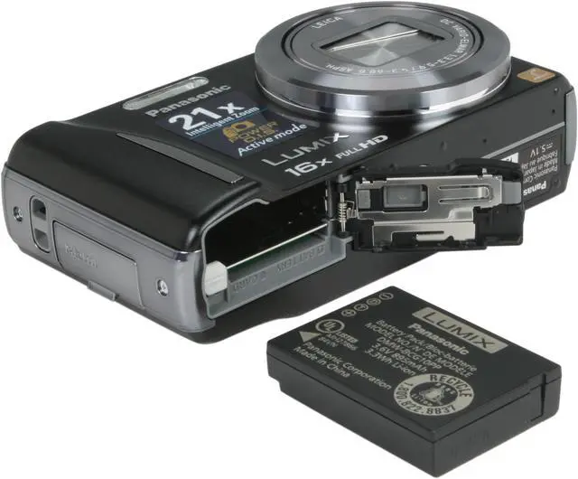 Alt view image 8 of 9 - Panasonic DMC-ZS10K Black 14.1 MP 16X Optical Zoom Digital Camera