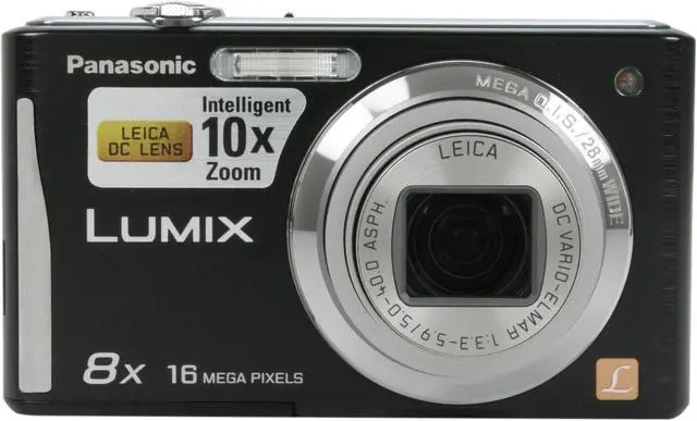Alt view image 2 of 9 - Panasonic LUMIX FH25 Black 16.1 MP 8X Optical Zoom 28mm Wide Angle Digital Camera