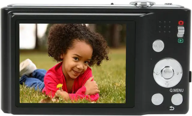 Alt view image 4 of 9 - Panasonic LUMIX FH25 Black 16.1 MP 8X Optical Zoom 28mm Wide Angle Digital Camera