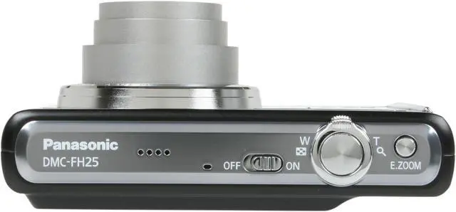 Alt view image 6 of 9 - Panasonic LUMIX FH25 Black 16.1 MP 8X Optical Zoom 28mm Wide Angle Digital Camera