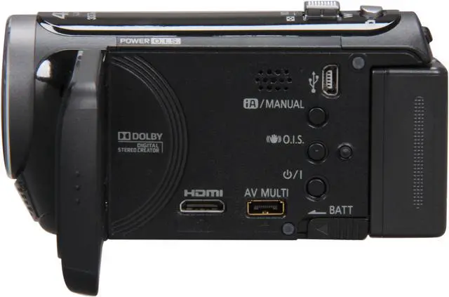 Alt view image 3 of 8 - Panasonic HDC-TM80K Black 1/5.8" MOS 2.7" 230k LCD 34X Optical Zoom High Definition HDD/Flash Memory Camcorder